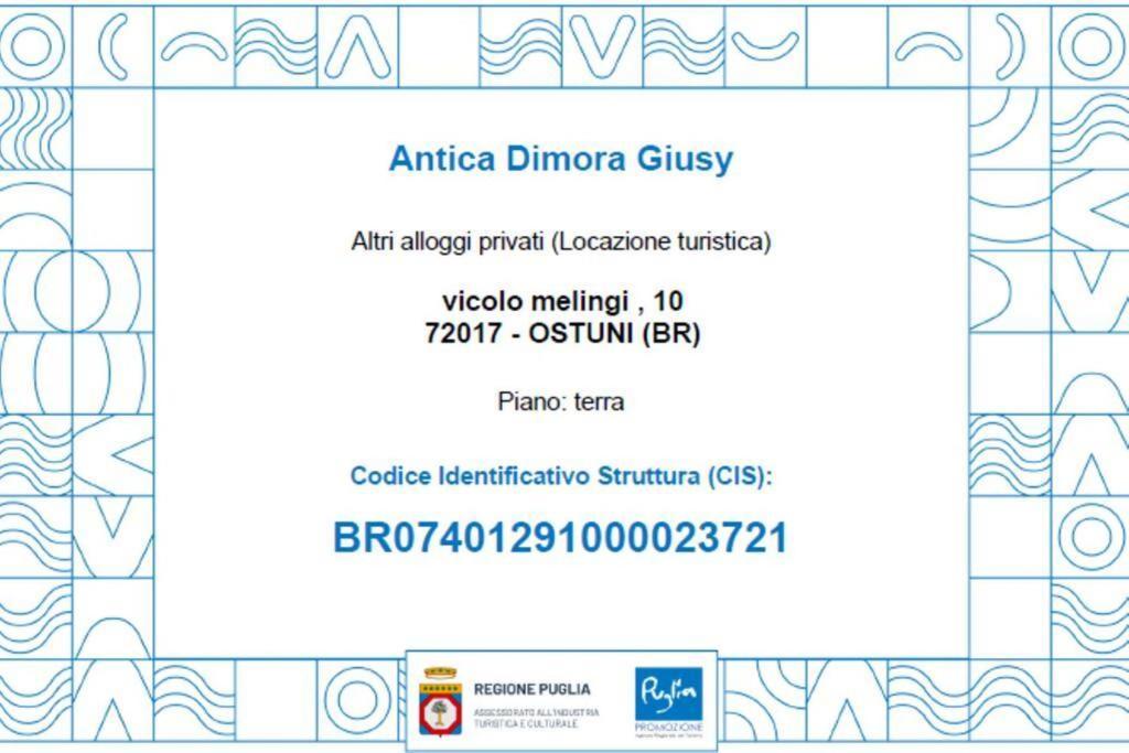 Antica Dimora Giusy Villa Ostuni Eksteriør bilde